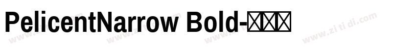 PelicentNarrow Bold字体转换